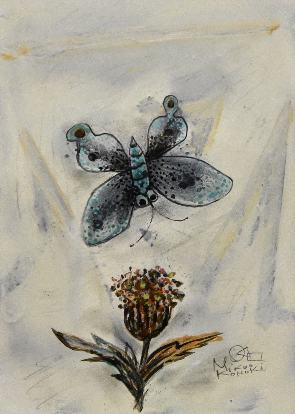 Plume Thistle and the butterfly